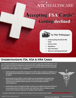 Accepting FSA Cards?