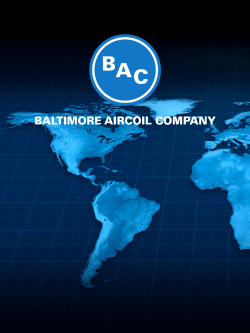 BAC Corporate Brochure - Baltimore Aircoil Company