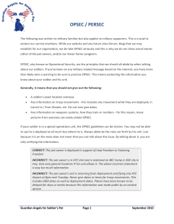 opsec / persec - Guardian Angels for Soldier`s Pet