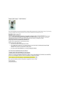 Omaha Candle Company Candle Fundraiser