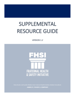 Supplemental Resource Guide - FHSI