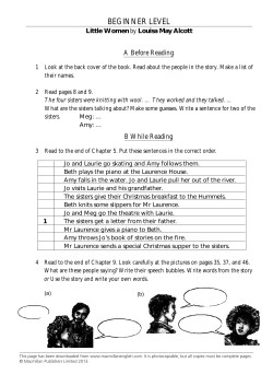 Little Women Worksheet