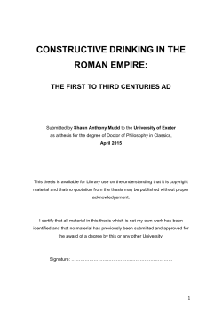 constructive drinking in the roman empire