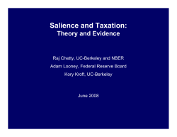 Salience and Taxation: