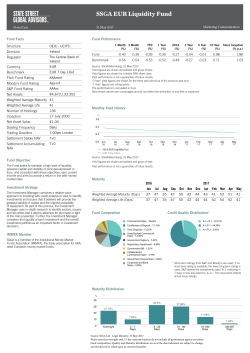 Fact Sheet:SSgA EUR Liquidity Fund, Apr2017