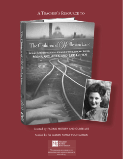 a teacher`s resource to - Facing History and Ourselves