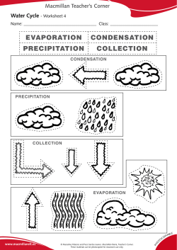 evaporation precipitation condensation collection