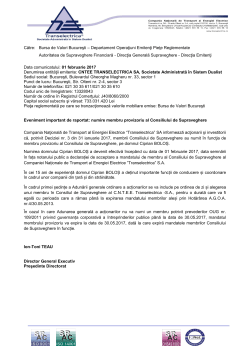 numire membru provizoriu al Consiliului de