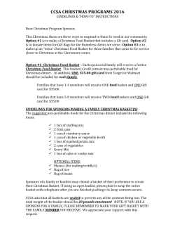 CCSA CHRISTMAS PROGRAMS 2016