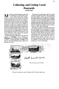 Collecting and Listing Postcards - Poyntzpass and District Local