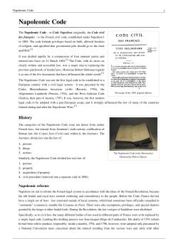 Napoleonic Code