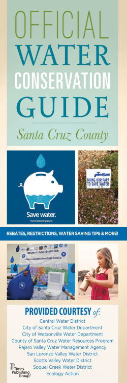 The Official Water Conservation Guide for Santa Cruz County