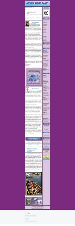 President`s Message State of the Society ASVCP First Calls for 2017