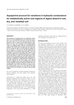 Aquaporins account for variations in hydraulic conductance