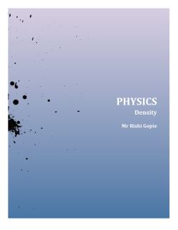 Class 4 Density and Relative Density