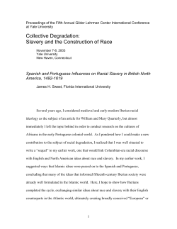 Africans in the Iberian World - Gilder Lehrman Center for the Study