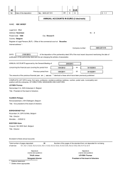40 1 EUR ANNUAL ACCOUNTS IN EURO (2 decimals) /