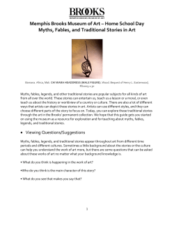Memphis Brooks Museum of Art &ndash; Home School Day Myths, Fables
