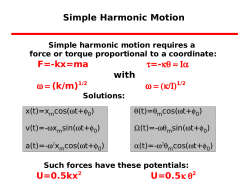 F=-kx=ma - UF Physics