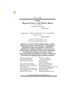 Amicus Brief - Child Welfare League of America