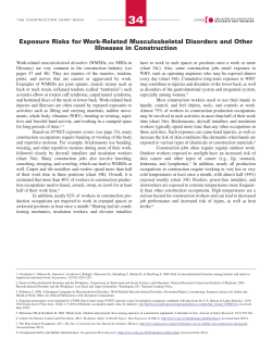 Exposure Risks for Work-Related Musculoskeletal Disorders and