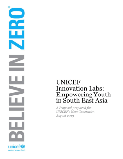 UNICEF Innovation Labs: Empowering Youth in South East Asia