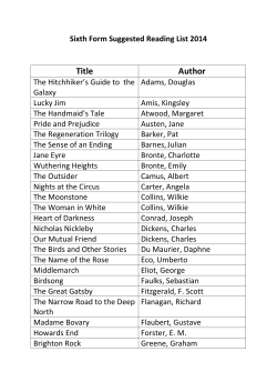 Title Author - Lawrence Sheriff School