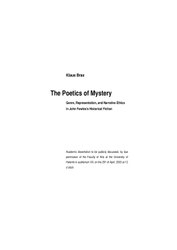 The Poetics of Mystery