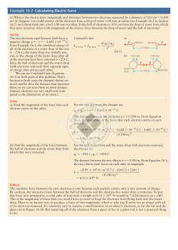 Example 16-2 Calculating Electric Force