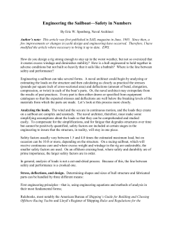 Engineering the Sailboat&mdash;Safety in Numbers