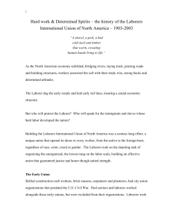 reading the history of LIUNA.