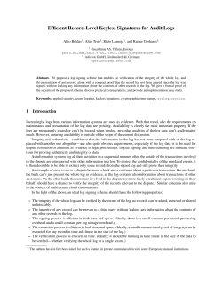 Efficient Record-Level Keyless Signatures for Audit Logs
