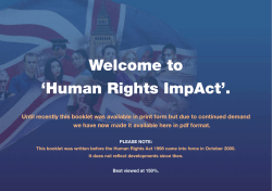 `Human Rights ImpAct`. - Citizenship Foundation