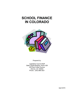 school finance in colorado
