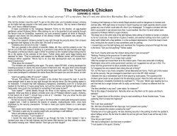 The Homesick Chicken - Mr. Bickford`s Main Page