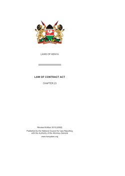 law of contract act
