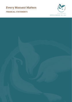 Financial Report - Dover Park Hospice