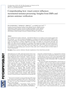 Comprehending how visual context influences incremental sentence