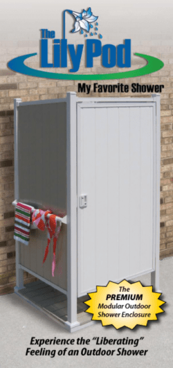 Single - Lily Pod - Outdoor Shower Enclosure