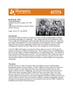 Jim Dine, "Tools and Dreams"