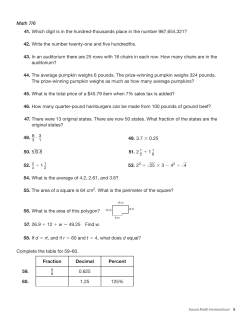 Math 7/6 41. Which digit is in the hundred