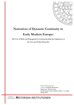 Narratives of Dynastic Continuity in Early Modern Europe:
