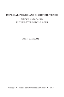 IMPERIAL POWER AND MARITIME TRADE