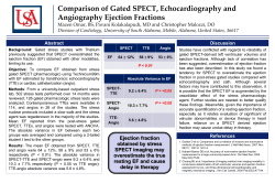 Ejection fraction obtained by stress SPECT imaging may