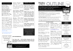 21st May 2017 Outline - Mutley Baptist Church