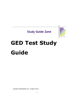 GED Test Study Guide