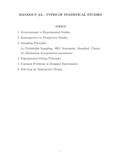 HANDOUT #2 - TAMU Stat