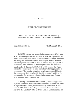 148 T.C. No. 8 UNITED STATES TAX COURT AMAZON.COM, INC
