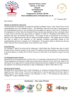 March Newsletter 2017 - Swarland Primary School