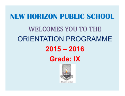 10 Marks - New Horizon Public School Airoli